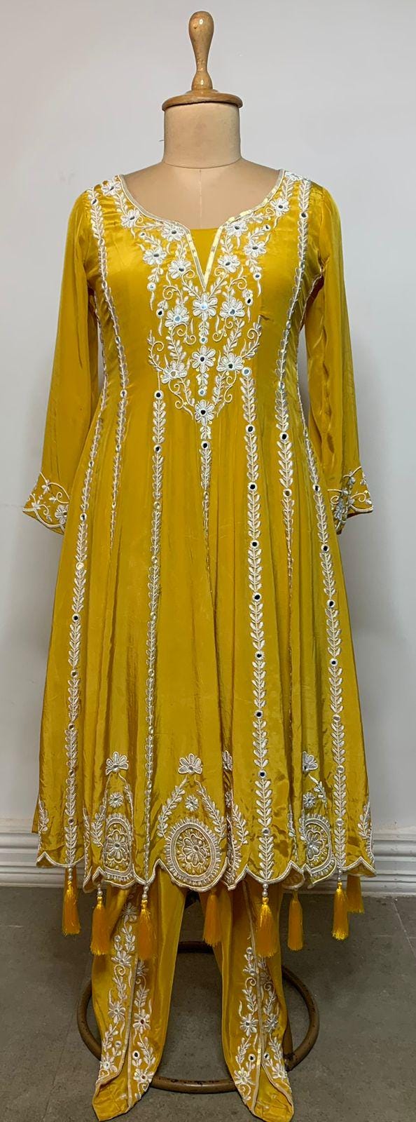 Pakistani Anarkali Salwar Kameez Suit with Embroidery & Dupatta
