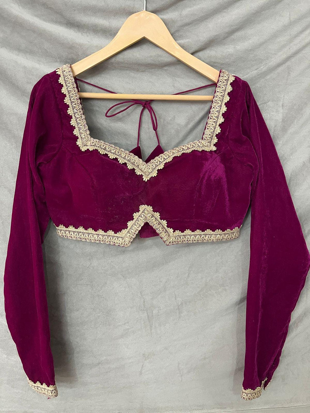 Maroon Velvet Lehenga Choli with Cape, Indian Wedding Outfit