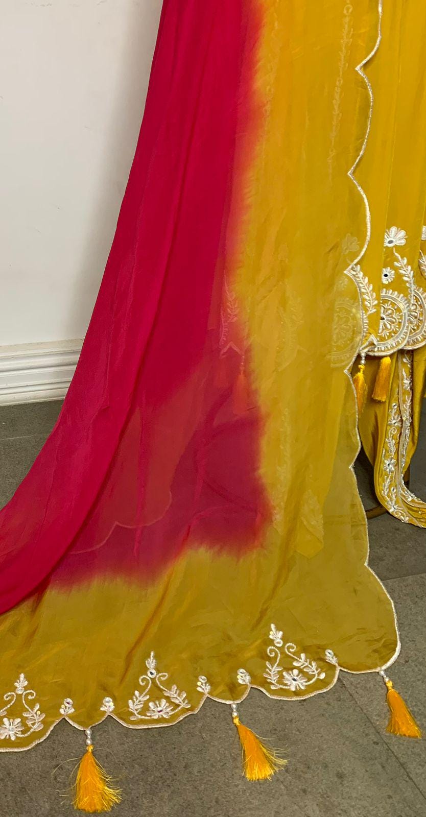 Pakistani Anarkali Salwar Kameez Suit with Embroidery & Dupatta