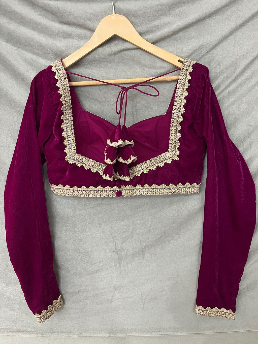 Maroon Velvet Lehenga Choli with Cape, Indian Wedding Outfit