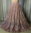 Sequin Skirt, Sparkly Prom, A-Line Evening