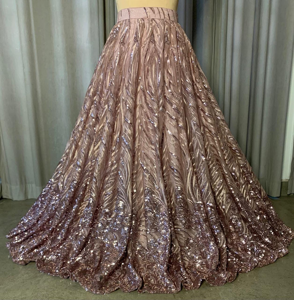 Sequin Skirt, Sparkly Prom, A-Line Evening
