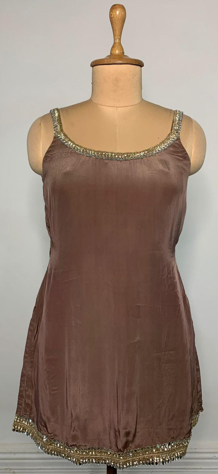 Brown Georgette Sharara Suit - Indian Pakistani Wedding Outfit