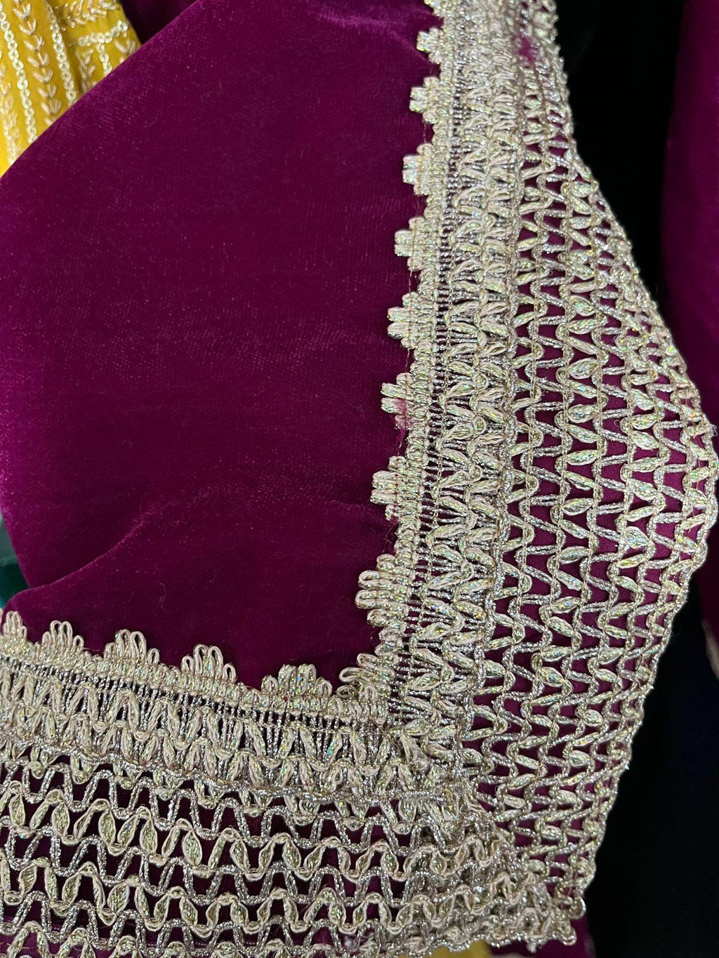 Maroon Velvet Lehenga Choli with Cape, Indian Wedding Outfit