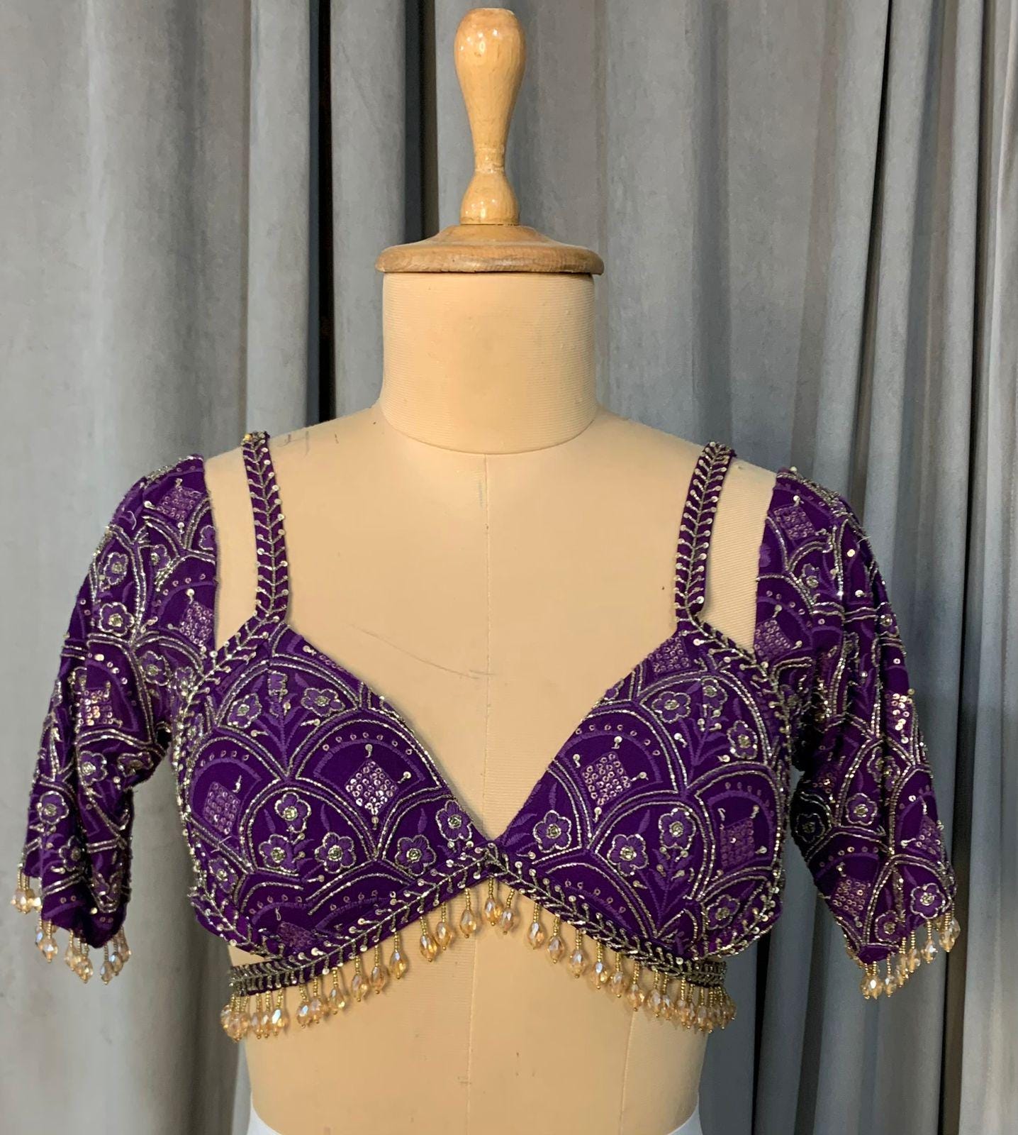 Purple Lehenga Choli Set, Indian Wedding Outfit, Designer Party Wear